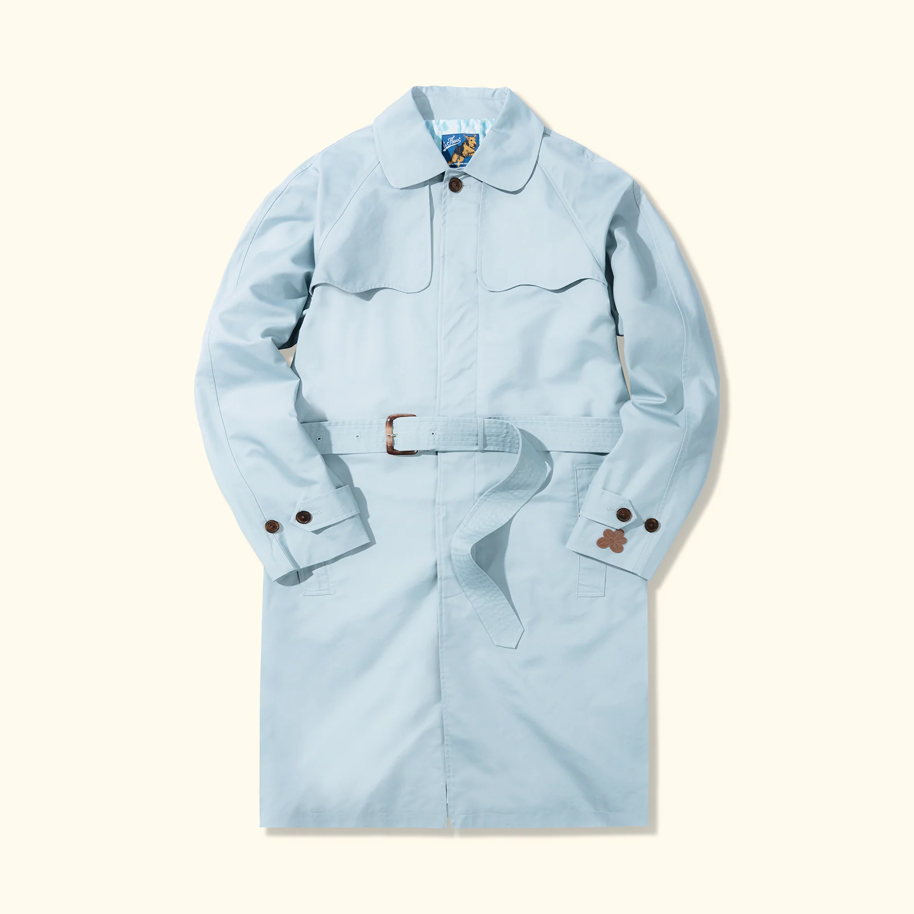 LIGHT-FILL-TRENCH-COAT-BLU-01 Golf le Fleur Light Fill Trench Coat - Blue