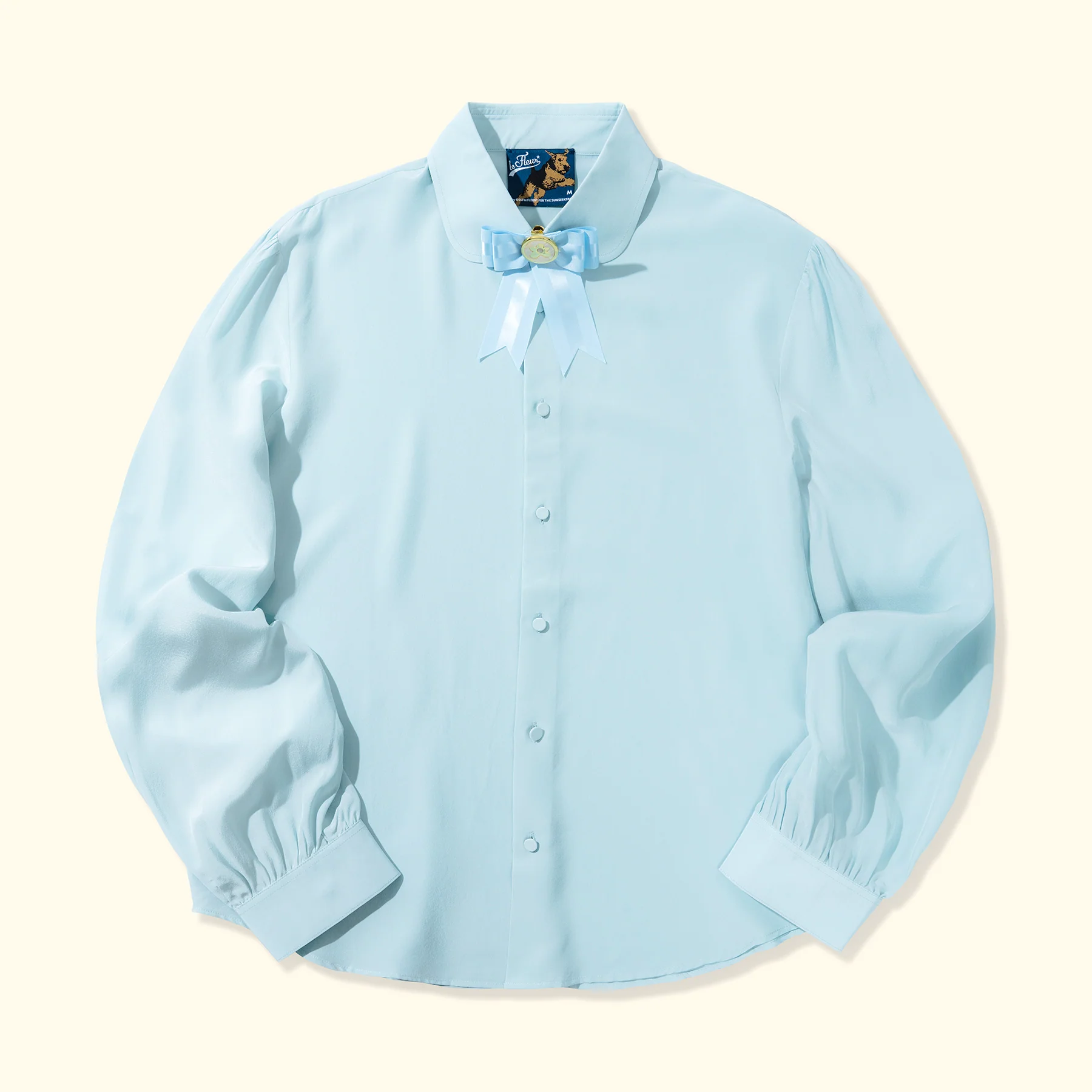 Le Fleur Award Blouse - Blue - Front Le Fleur Award Blouse - Blue
