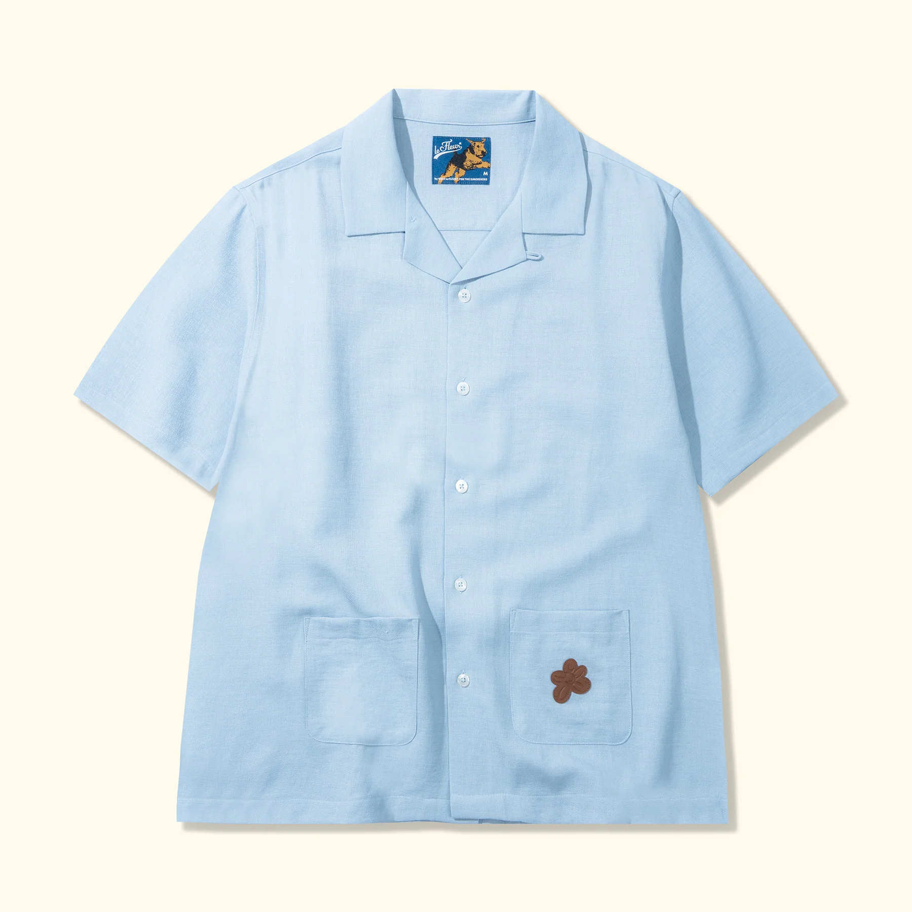 Le Fleur Potato Sack Shirt - Blue - Front Le Fleur Potato Sack Shirt - Blue - Front