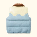 Le Fleur Herringbone Puffer Vest