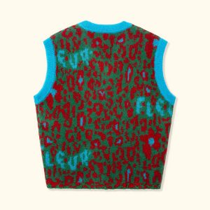 Le Fleur Camo Sweater Vest - Back