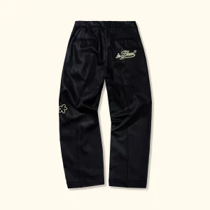 Le Fleur Chainstitch Trousers - Black