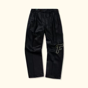 Le Fleur Chainstitch Trousers - Black
