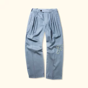 Le Fleur Chainstitch Trousers - Blue