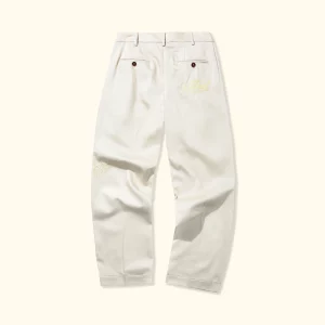 Le Fleur Chainstitch Trousers - Cream