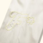Le Fleur Chainstitch Trousers - Cream