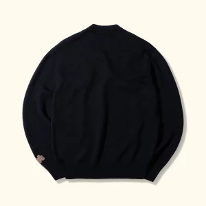 Le Fleur Crest Sweater - Black
