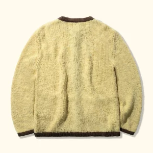 Le Fleur Crewneck Cardigan Sweatshirt - Honey - Back