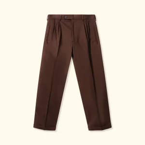Le Fleur Double Pleated Trousers - Front