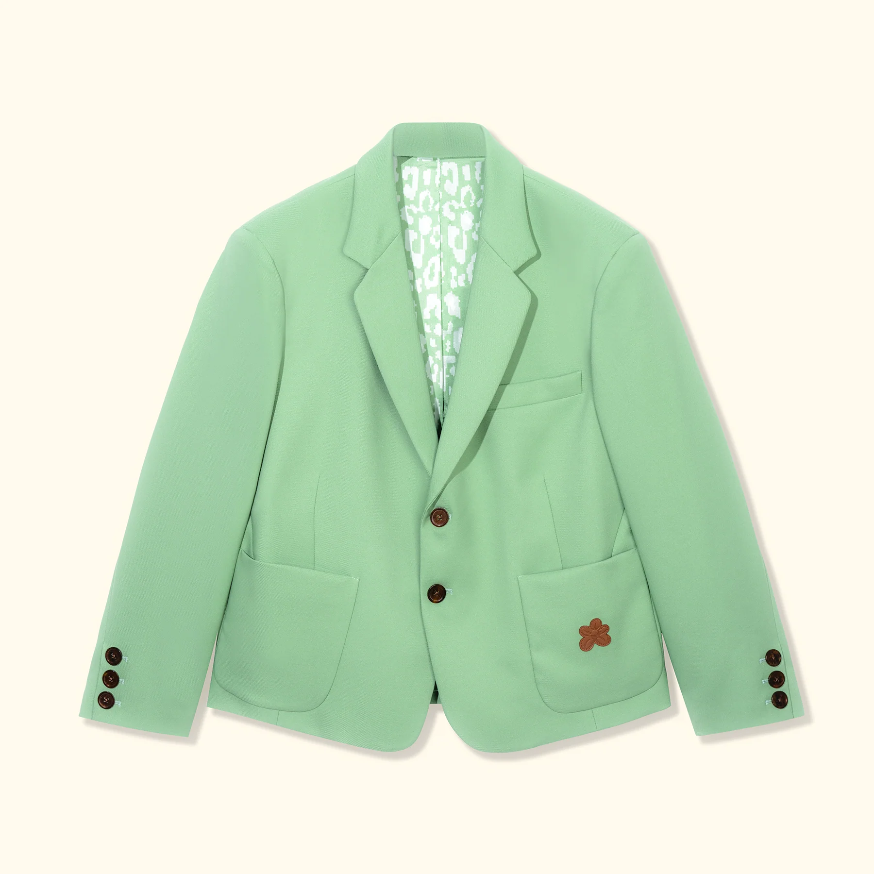 Le Fleur Patch Pocket Sport Coat - Front Le Fleur Patch Pocket Sport Coat - Green