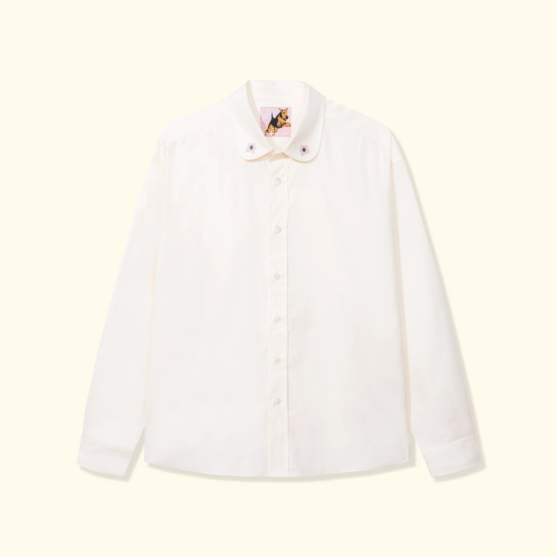 Le Fleur Round Collar Long-Sleeve - Front Le Fleur Round Collar Long-Sleeve - Ivory