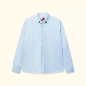 Le Fleur Round Collar Long-Sleeve - Blue