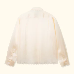 Le Fleur Satin Long-Sleeve - Cream