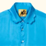 Le Fleur Satin Long-Sleeve - Blue