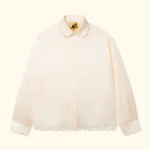 Le Fleur Satin Long-Sleeve - Cream