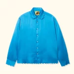 Le Fleur Satin Long-Sleeve - Blue