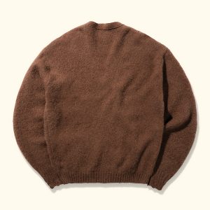 Le Fleur Sequined Cardigan - Brown