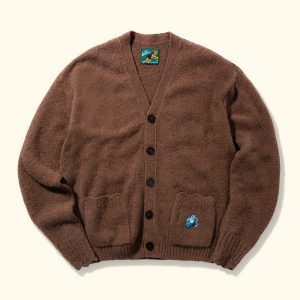 Le Fleur Sequined Cardigan - Brown