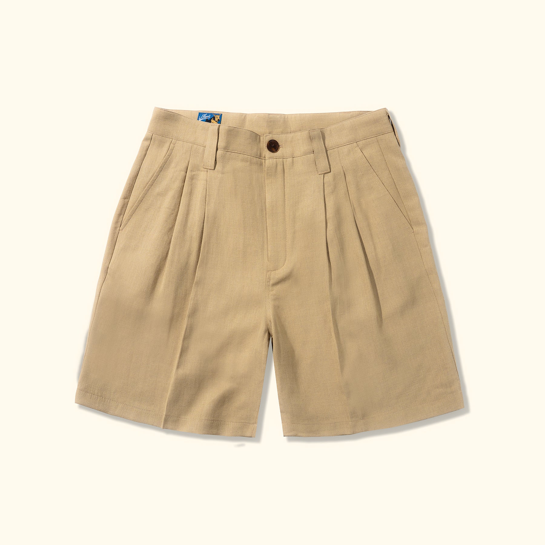 POTATO-SACK-SHORTS-KHK-01 Le Fleur Potato Sack Shorts - Brown