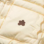 Le Fleur Collared Puffer Jacket - Cream