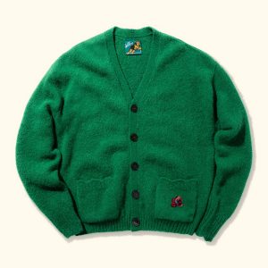 Le Fleur Sequined Cardigan - Green
